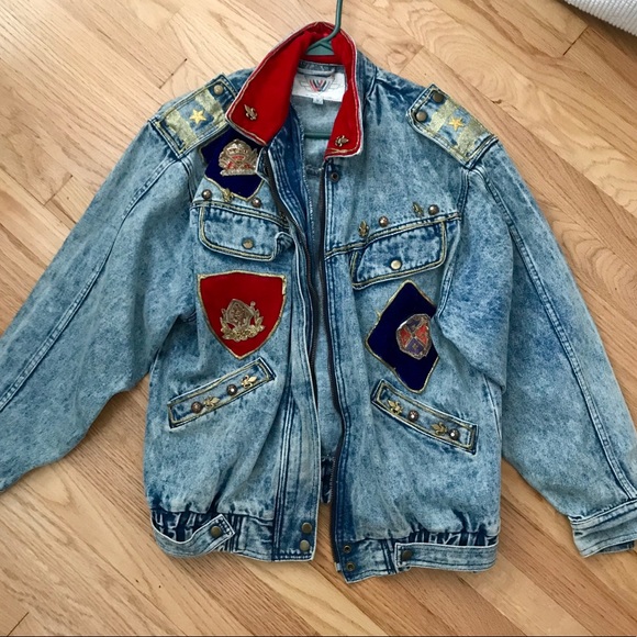 Vintage Jackets & Blazers - ✨VINTAGE Acid Washed Denim Jacket  